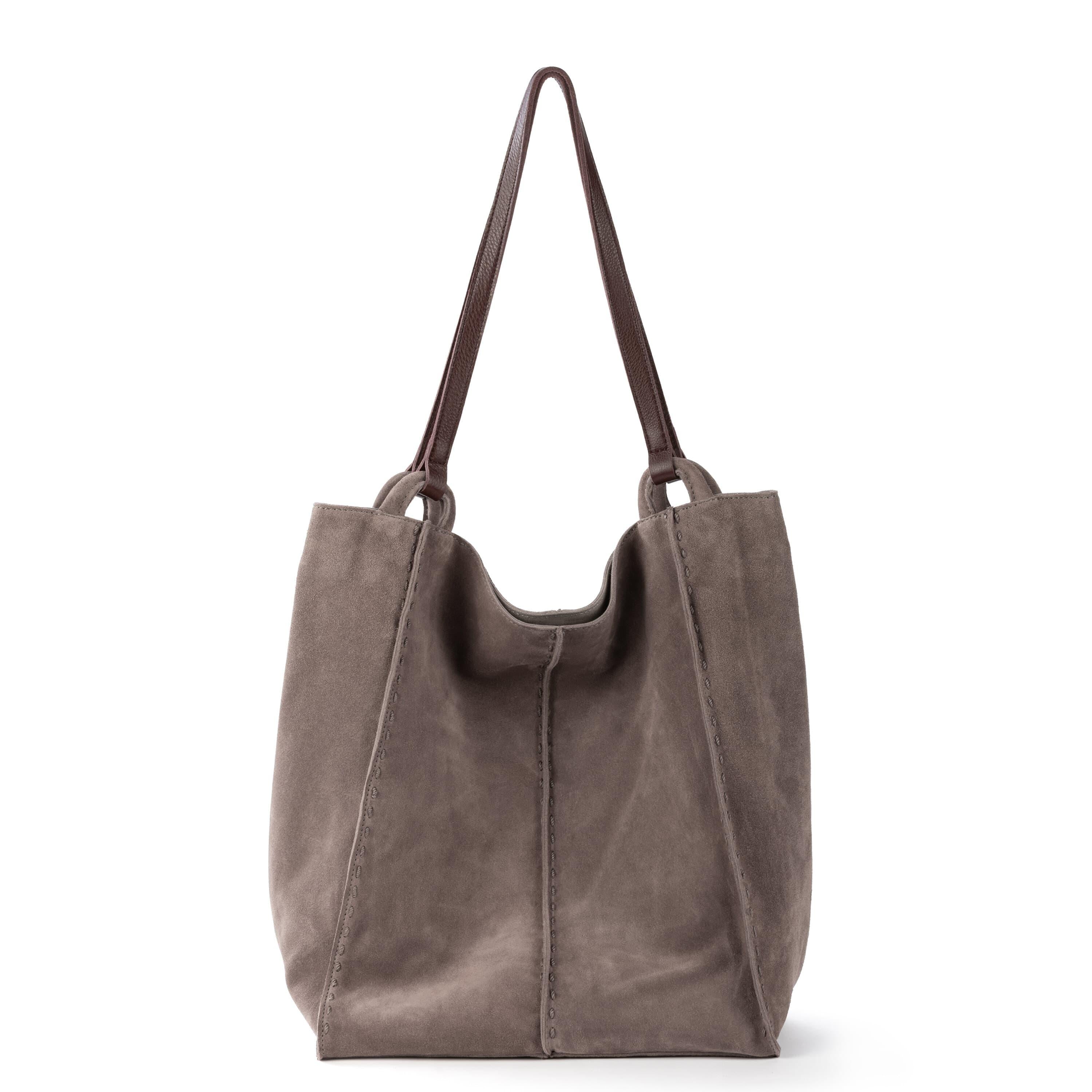 The Sak Los Feliz Tall Tote - Leather - Mushroom Suede