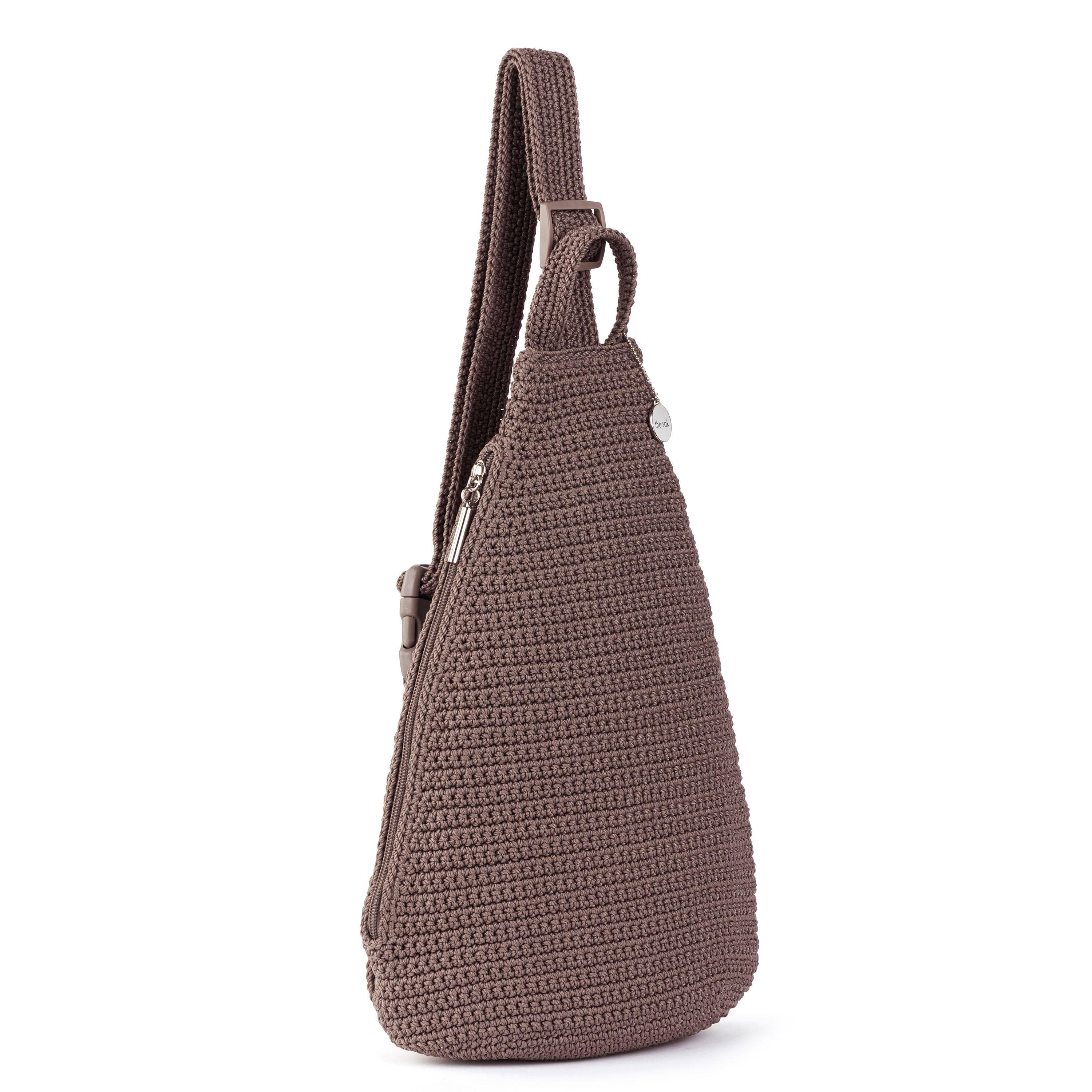 The Sak Geo Sling Backpack - Hand Crochet - Mushroom