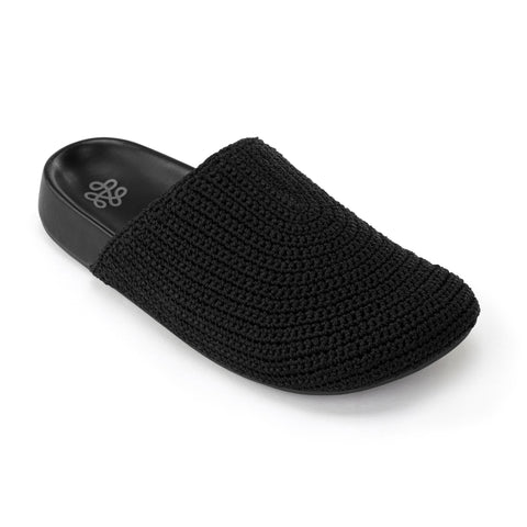 The Sak Bolinas Clog - Hand Crochet - Black