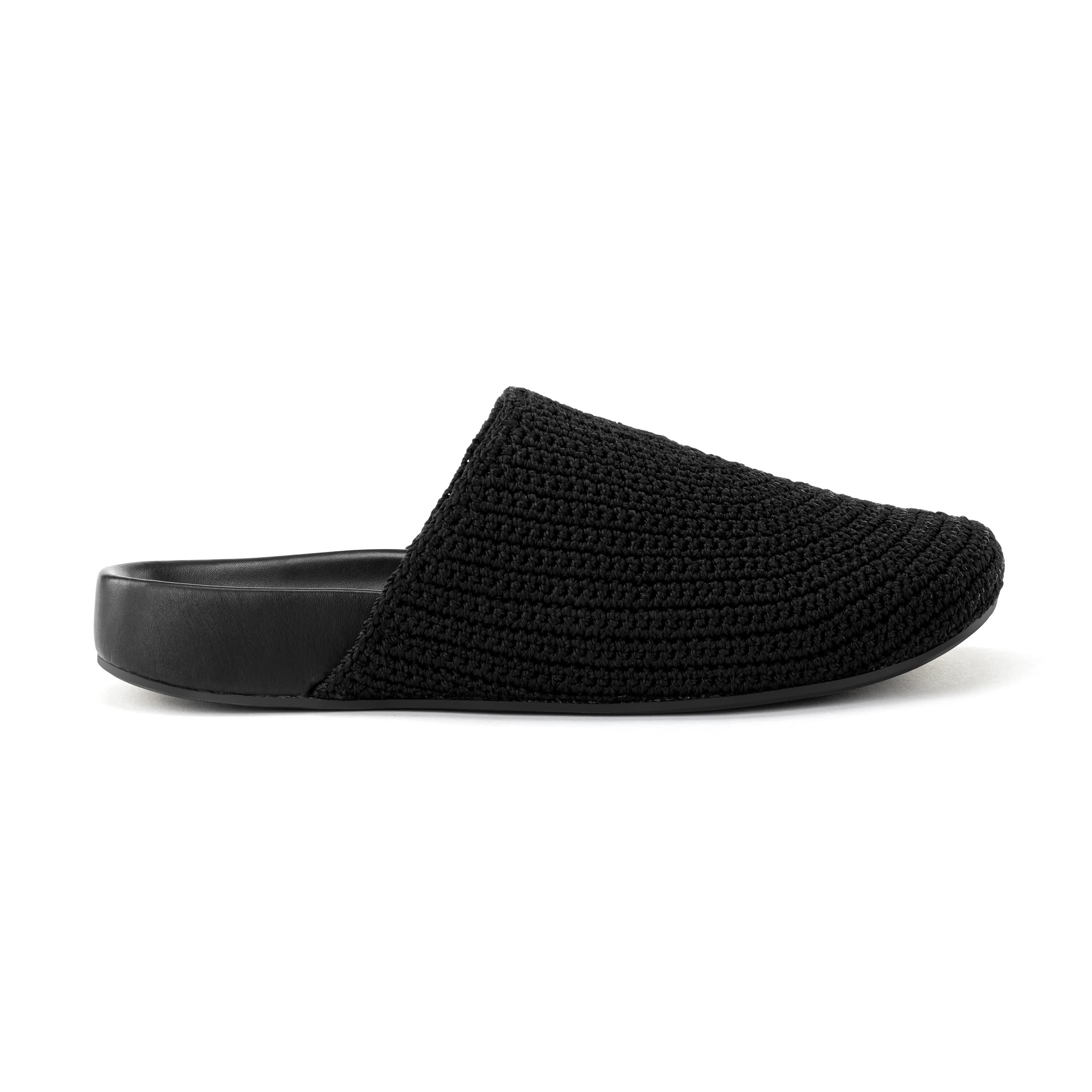The Sak Bolinas Clog - Hand Crochet - Black