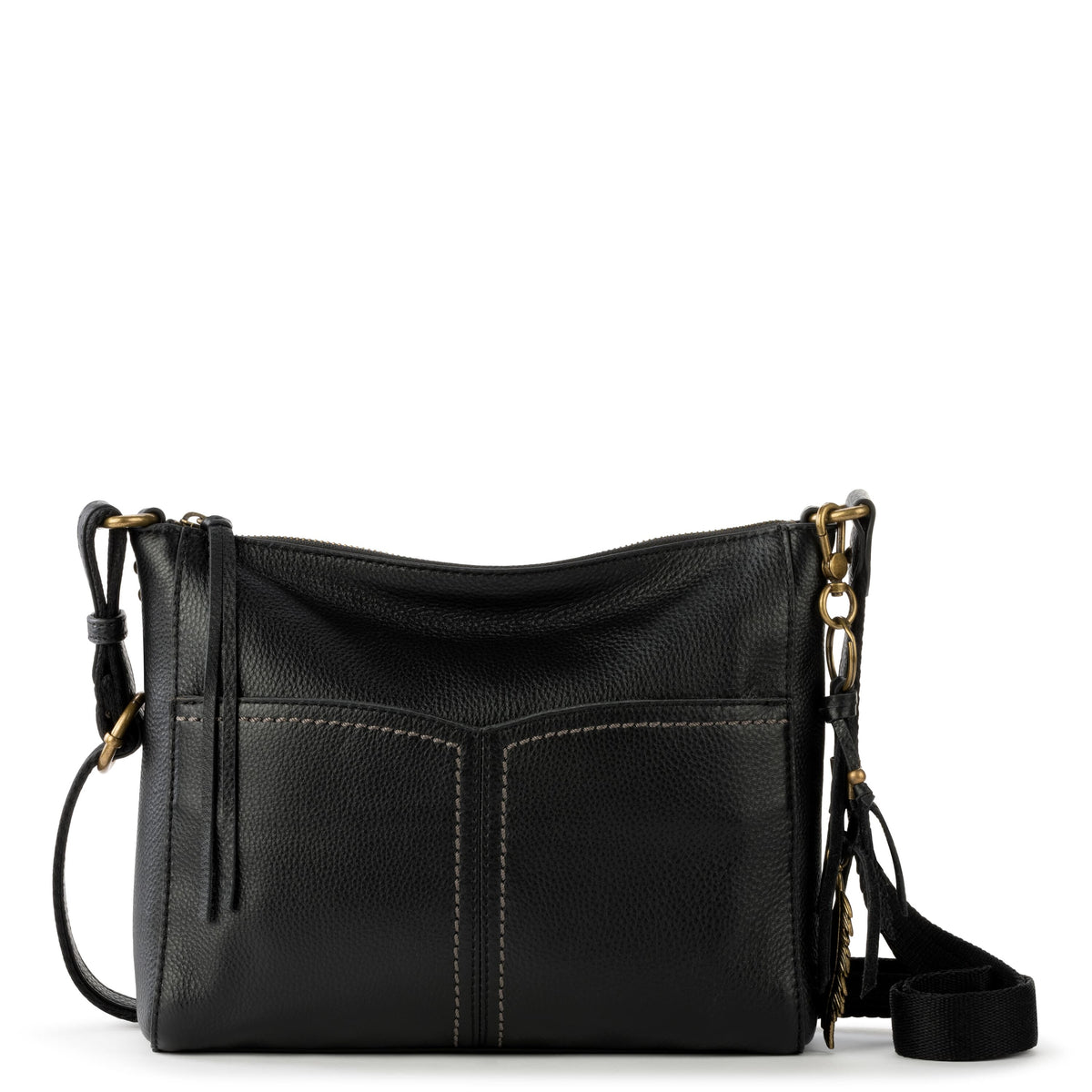 Alameda Crossbody Bag in Black Leather