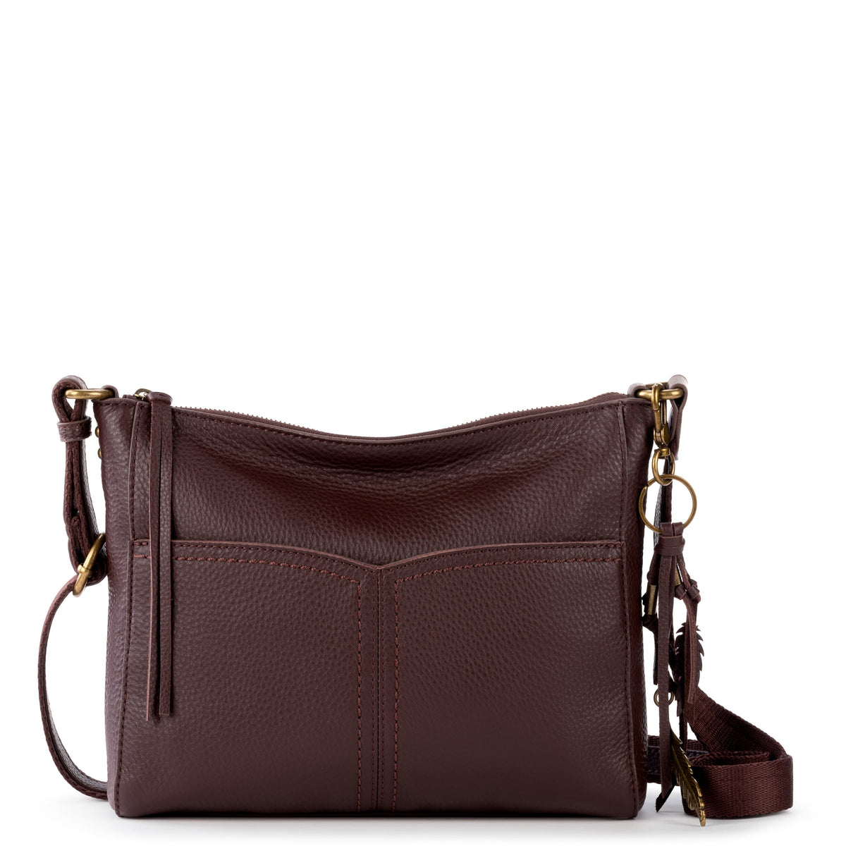 Alameda Crossbody Bag in Mahogany Leather