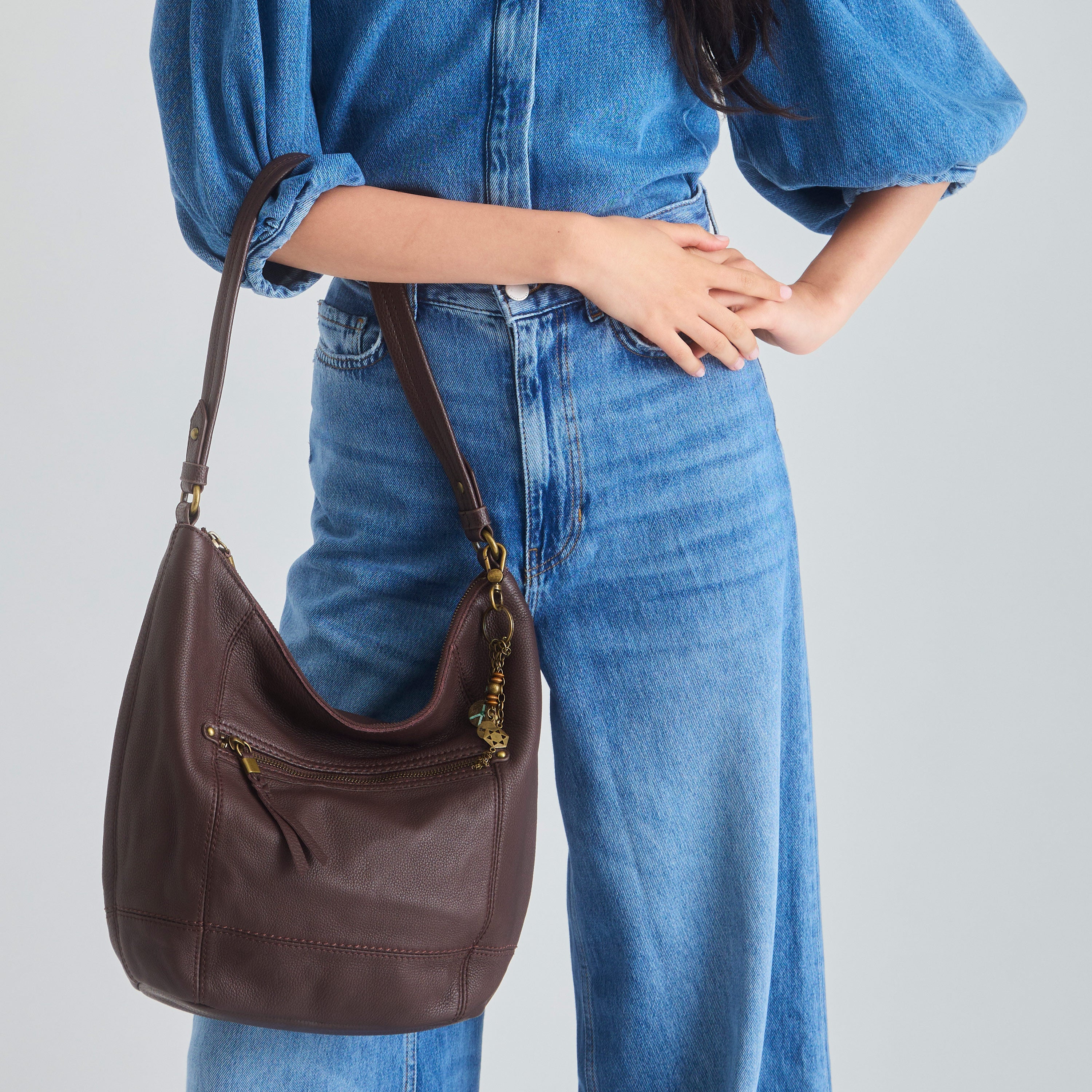 The Sak Sequoia Hobo - Leather - Mahogany