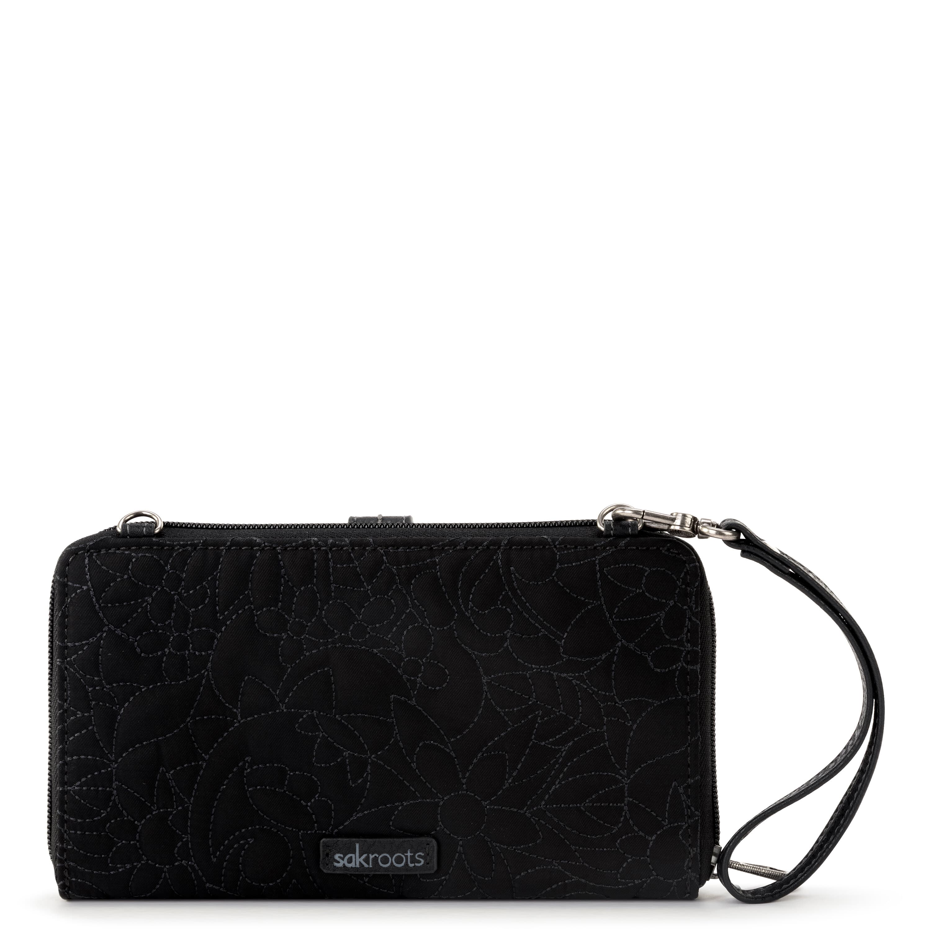 Sakroots Smartphone Wallet - EcoTwill - Black Spirit Desert Quilted