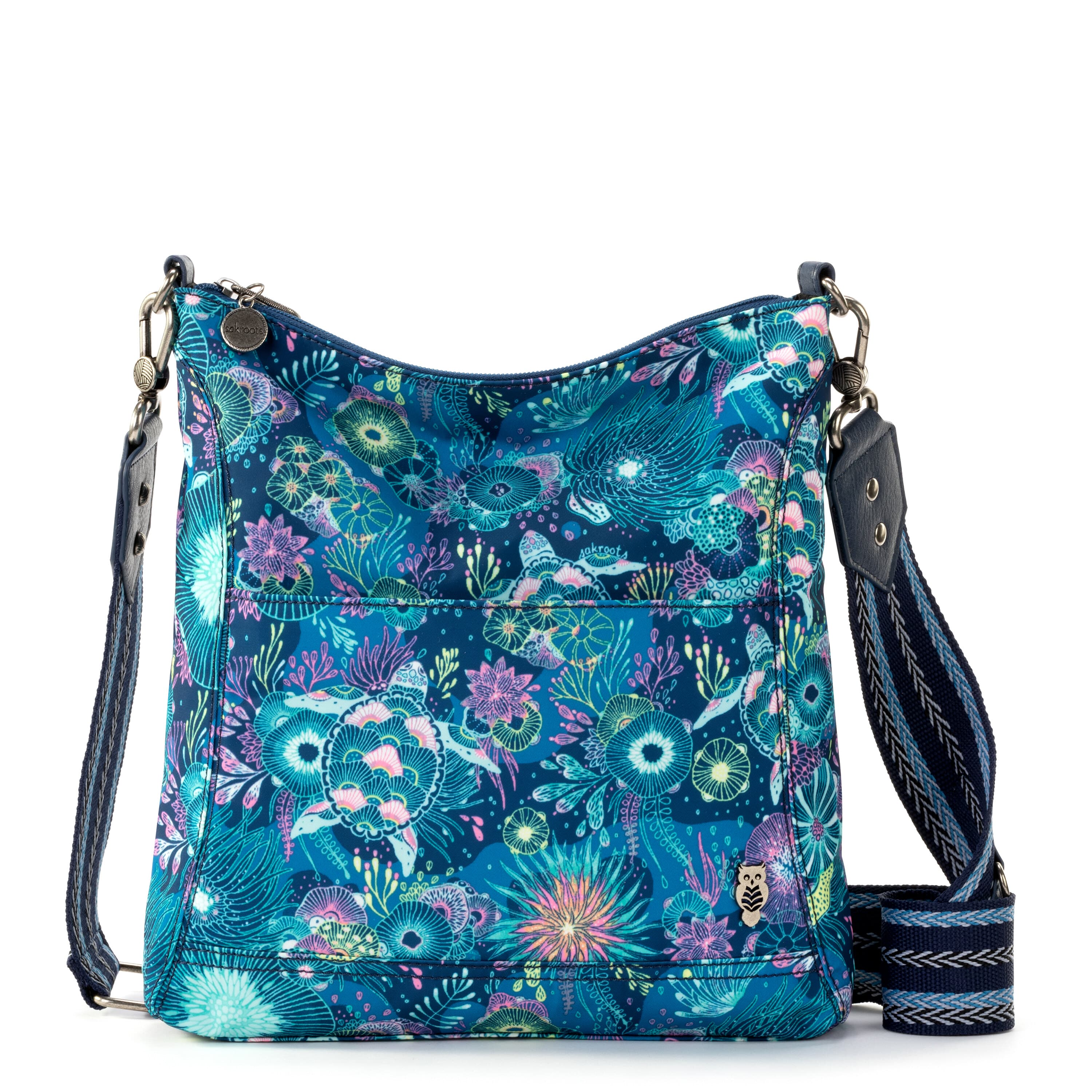 Sakroots Lucia Crossbody - EcoTwill - Royal Blue Seascape