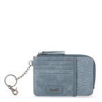 The Sak Iris Card Wallet - Leather - Maritime Wave Embossed