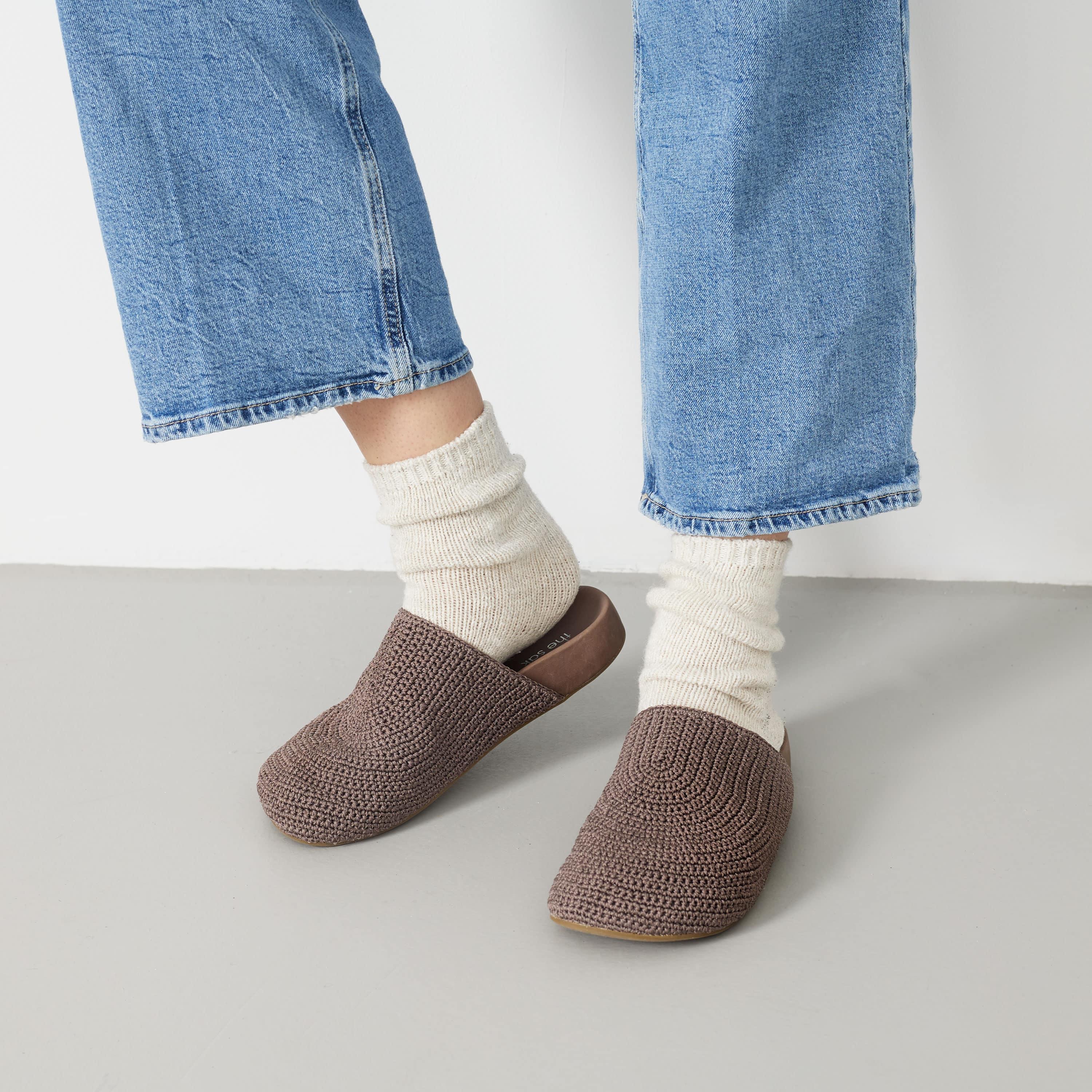 The Sak Bolinas Clog - Hand Crochet - Mushroom