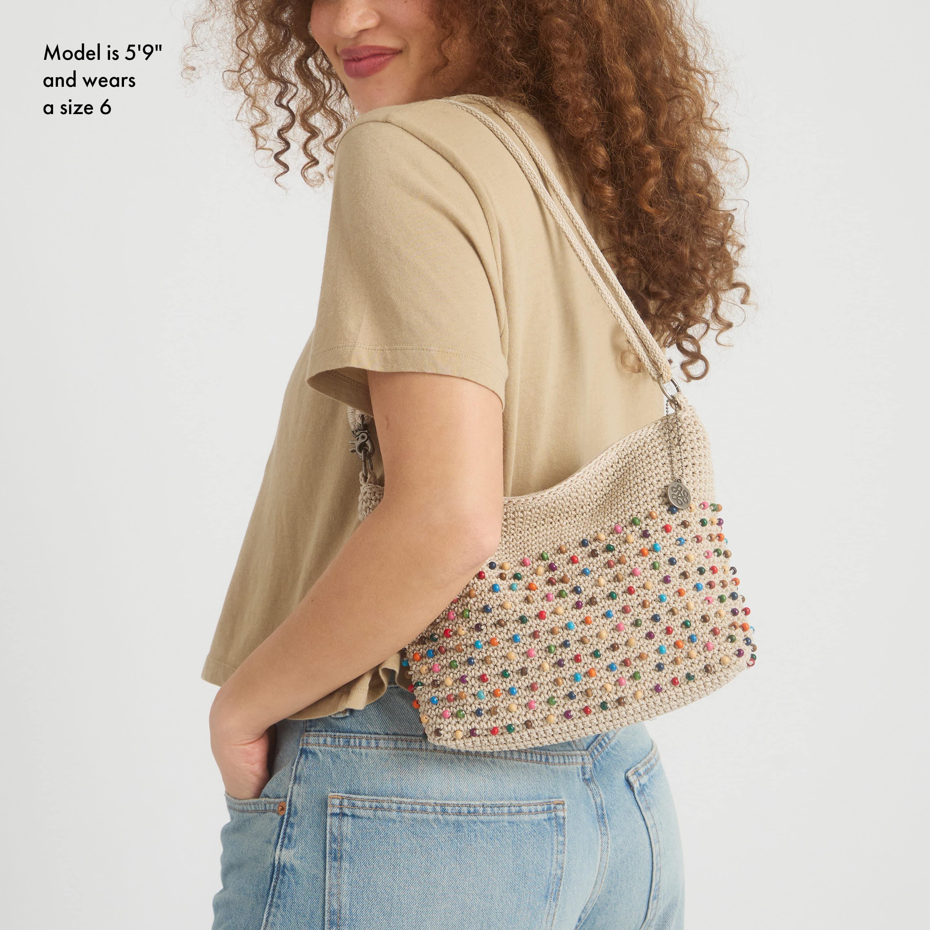 The Sak Lumi Crossbody - Hand Crochet - Ecru Multi Beads