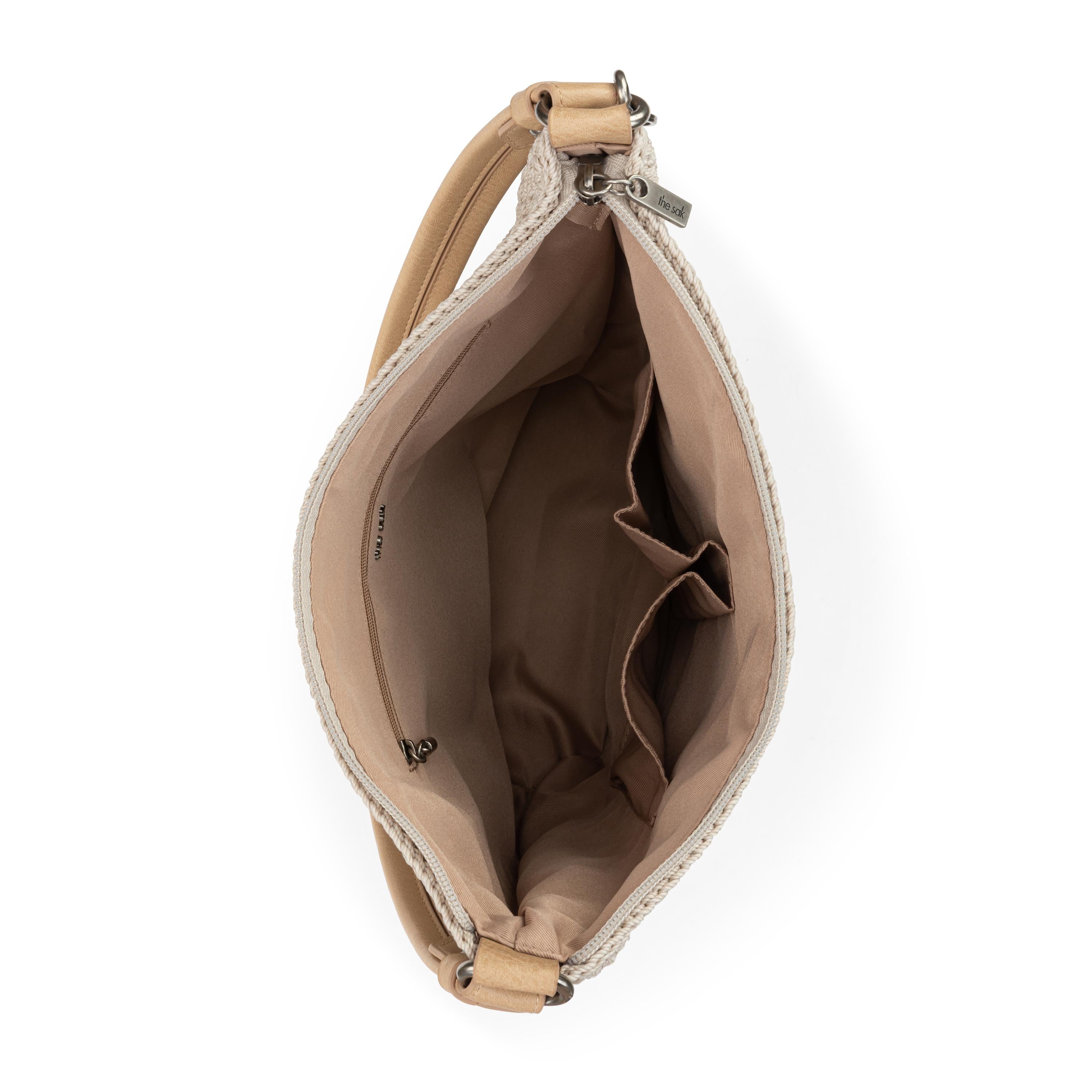 The Sak Sequoia Hobo - Hand Crochet - Ecru Multi Beads