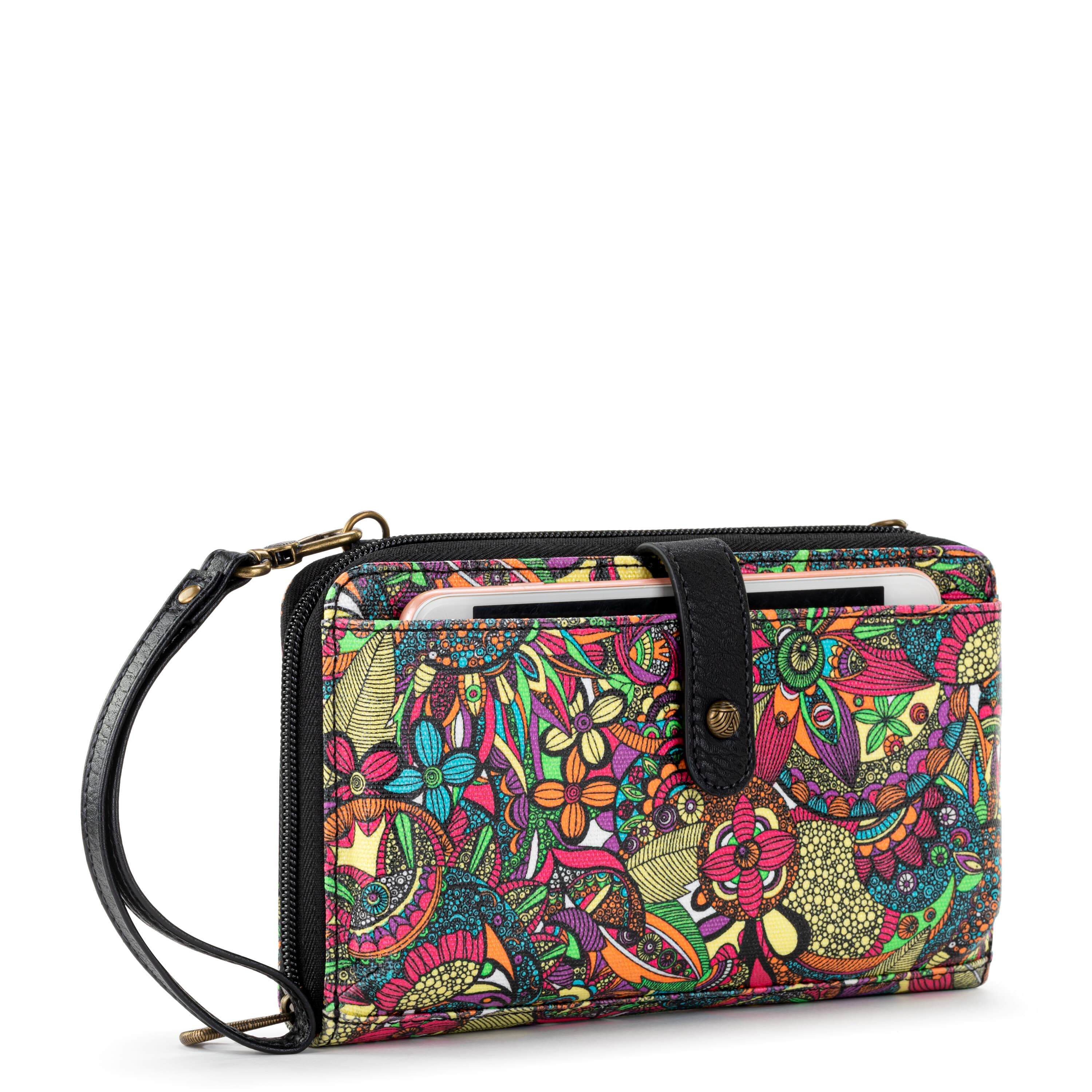 Sakroots Smartphone Wallet - Canvas - Rainbow Spirit Desert Snap