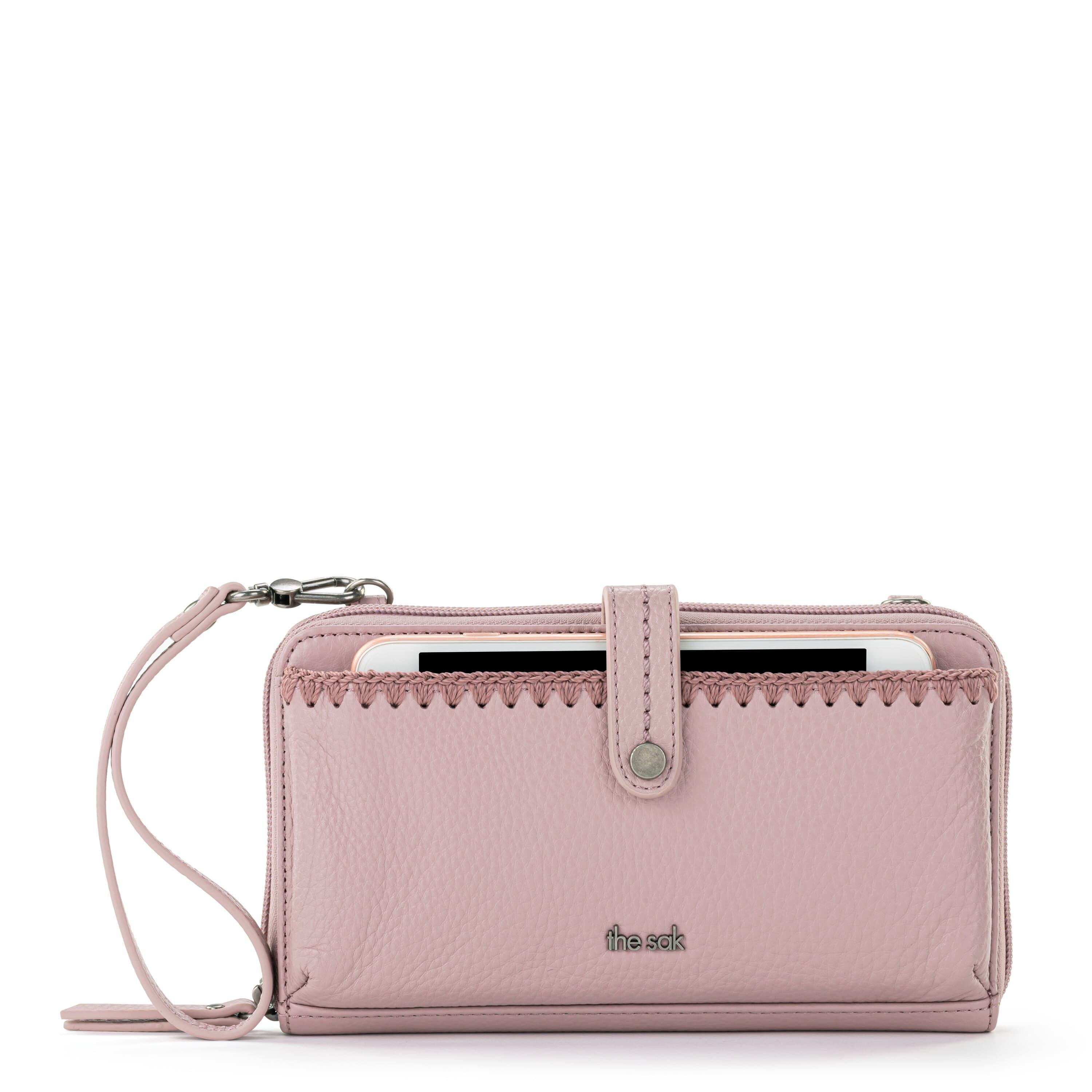 The Sak Los Feliz Large Tote and Iris Smartphone Wallet Bundle - Leather - Rosewood