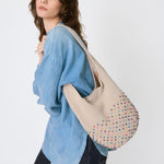 The Sak 120 Hobo - Hand Crochet - Ecru Multi Beads