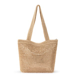 The Sak Casual Classics Tote - Hand Crochet - Bamboo With Gold