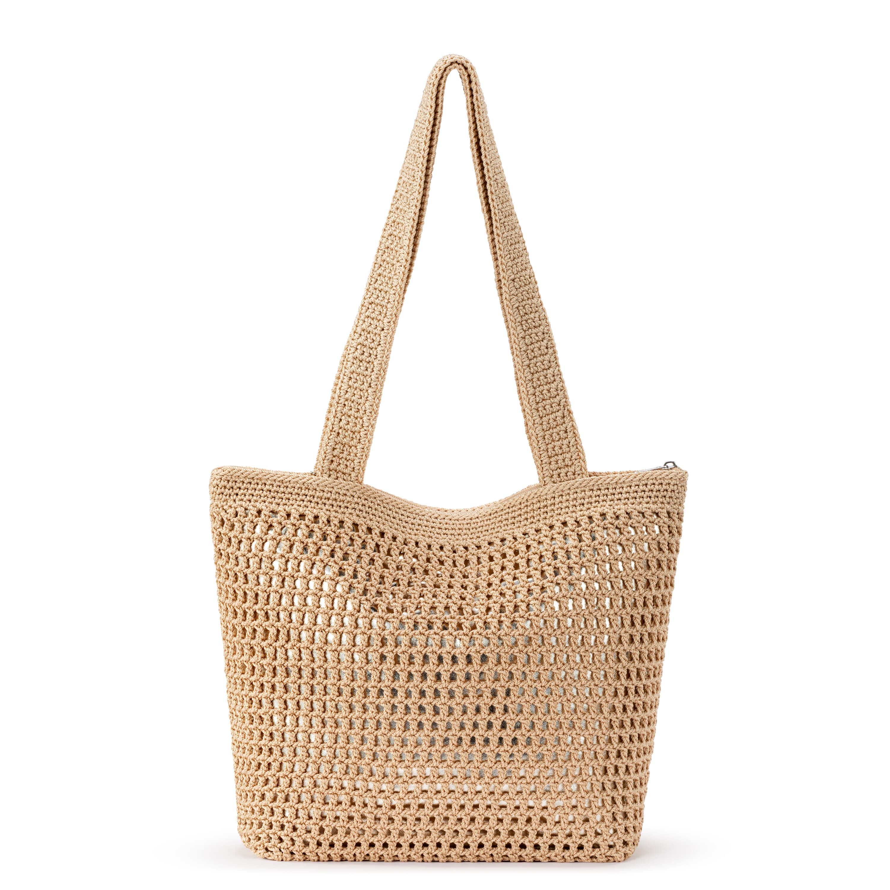 The Sak Casual Classics Tote - Hand Crochet - Bamboo With Gold