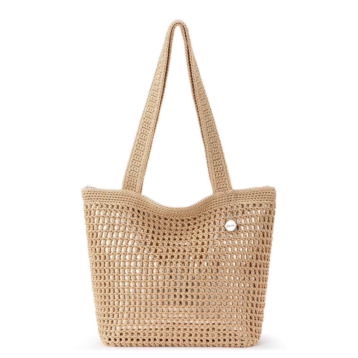 Casual Classics Tote Bag in Bamboo With Gold Crochet