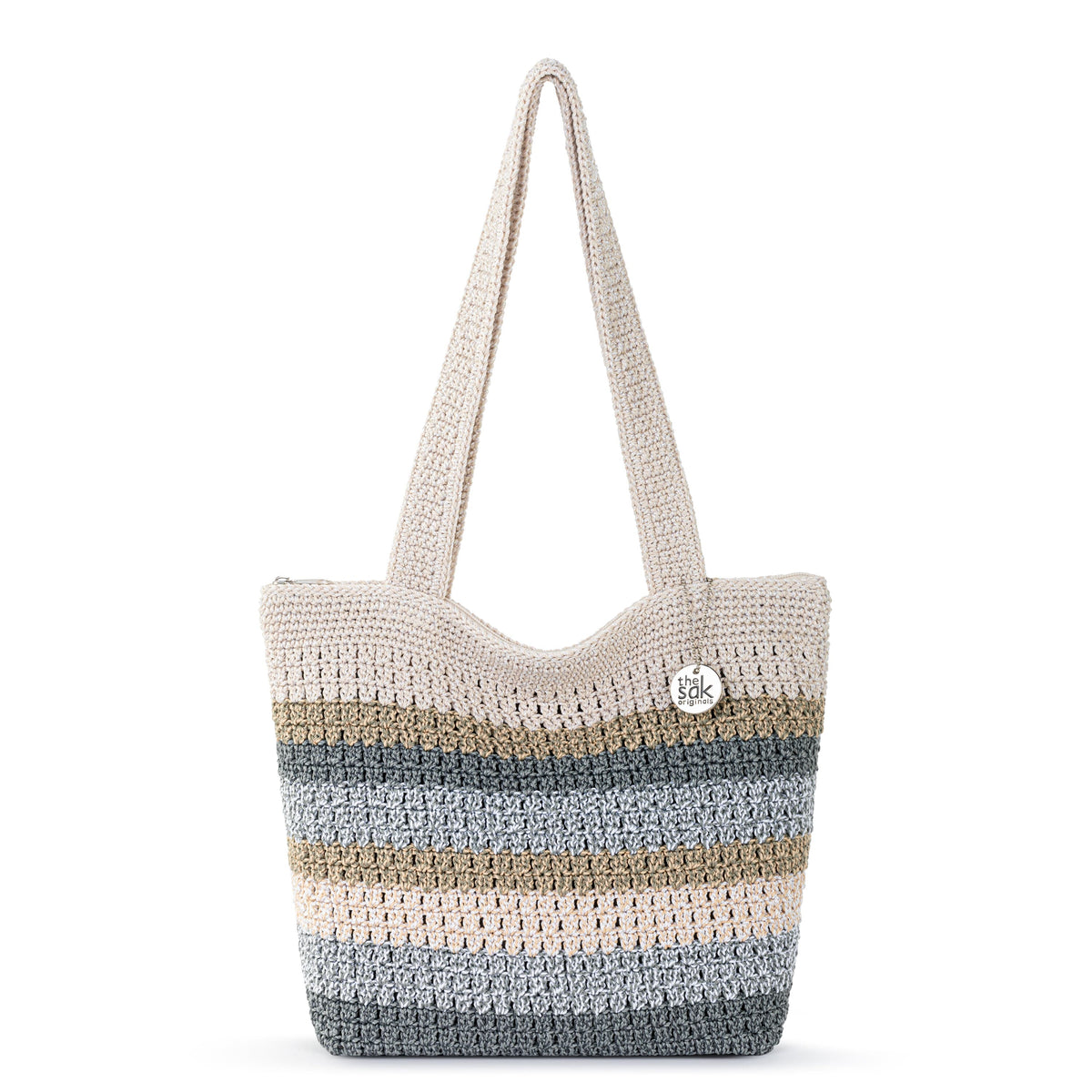 Casual Classics Tote Bag in Desert Stripe Crochet