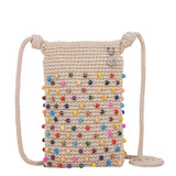The Sak Josie Mini Crossbody - Hand Crochet - Ecru Multi Beads