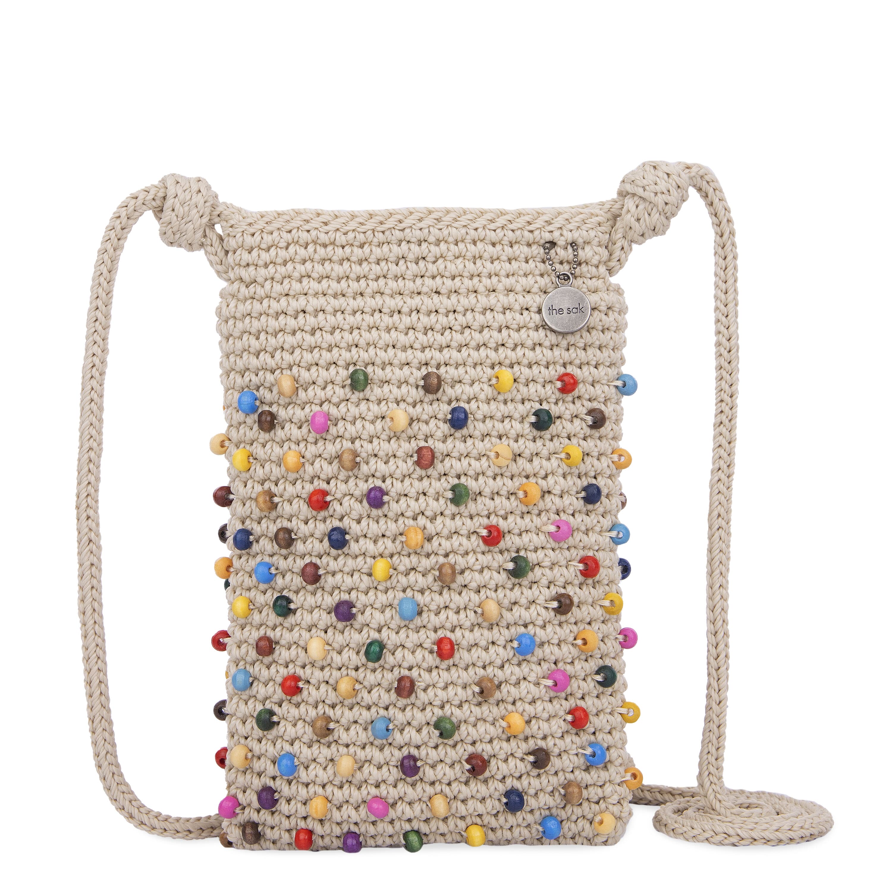 The Sak Josie Mini Crossbody - Hand Crochet - Ecru Multi Beads