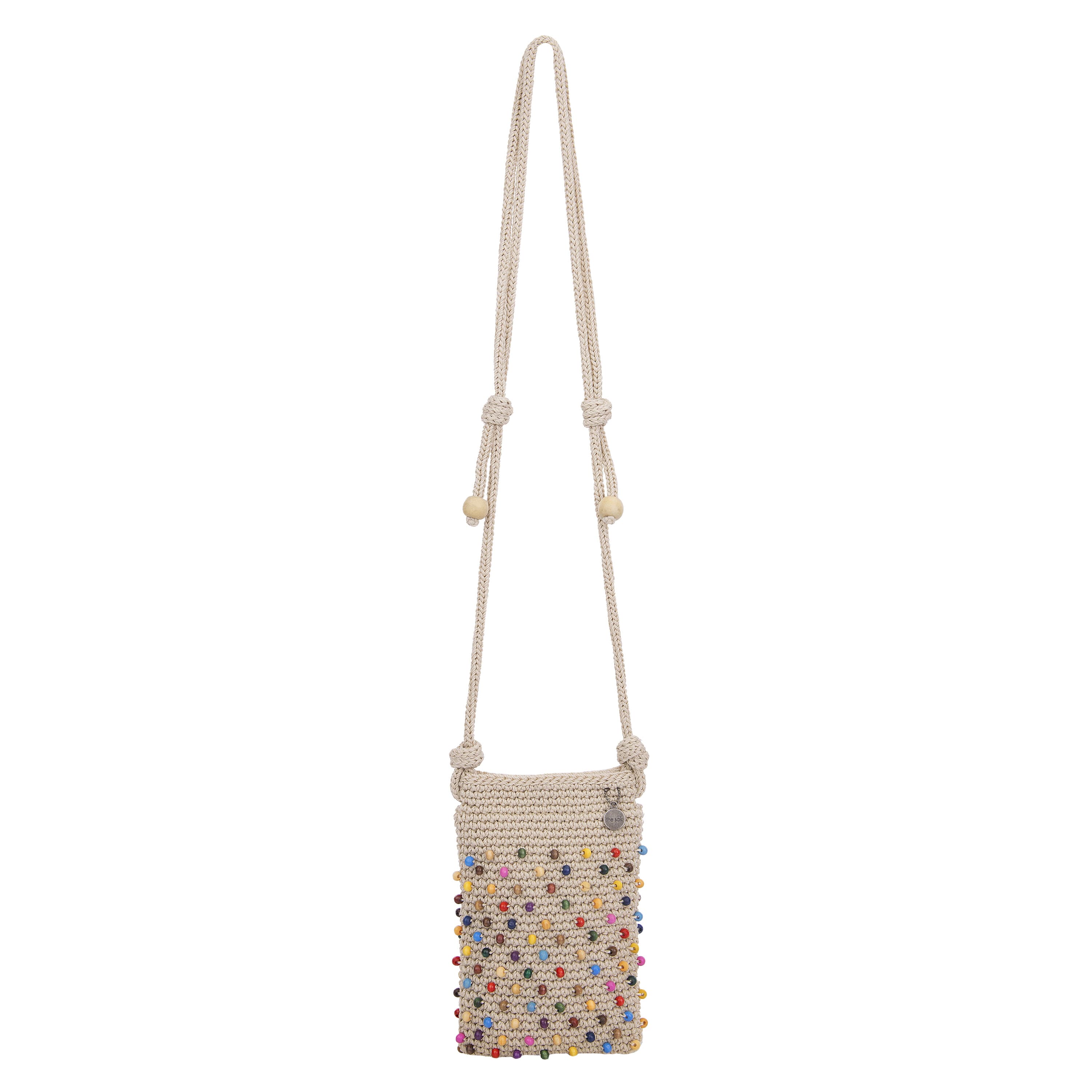 The Sak Josie Mini Crossbody - Hand Crochet - Ecru Multi Beads