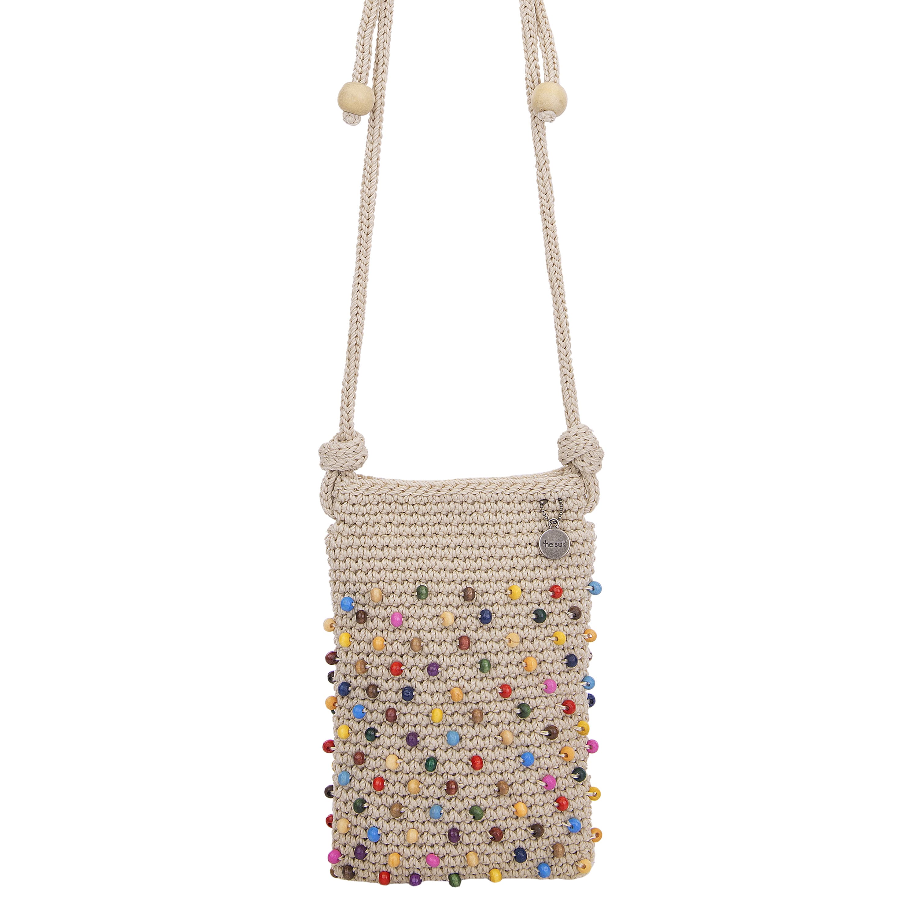 The Sak Josie Mini Crossbody - Hand Crochet - Ecru Multi Beads