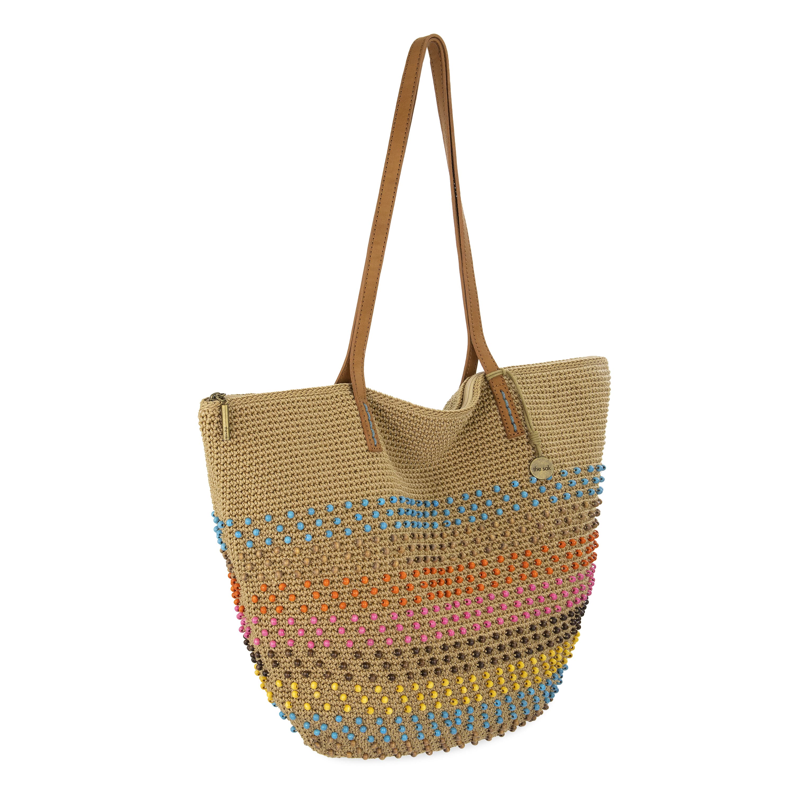 The Sak Faye Large Tote - Hand Crochet - Island Bead
