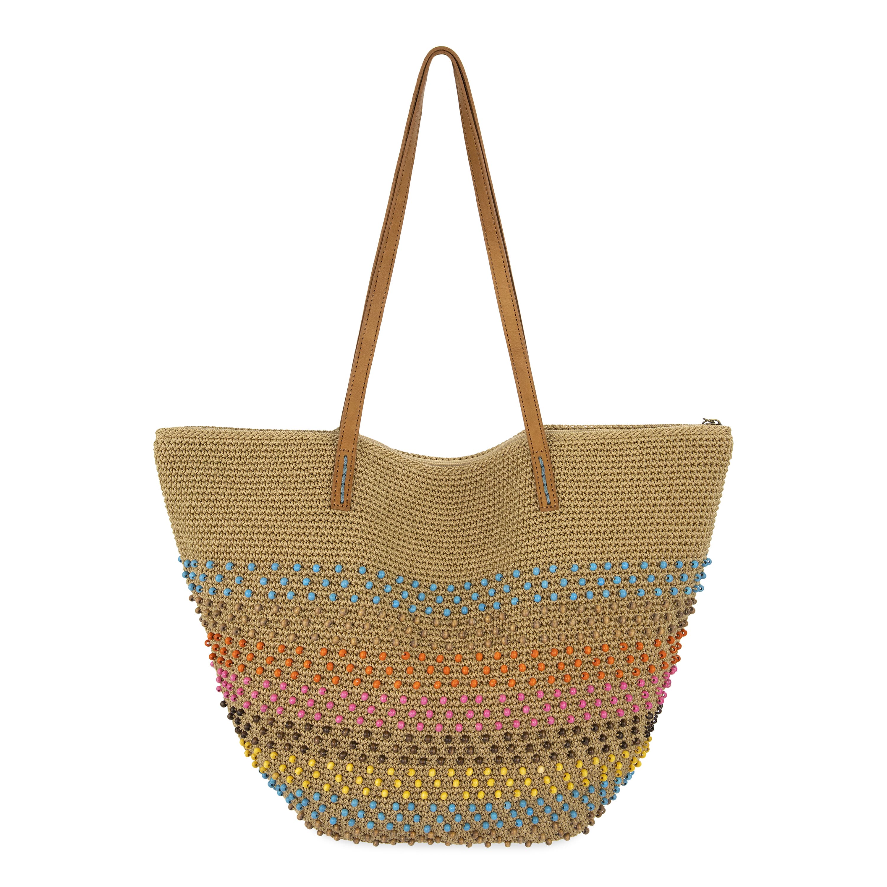 The Sak Faye Large Tote - Hand Crochet - Island Bead