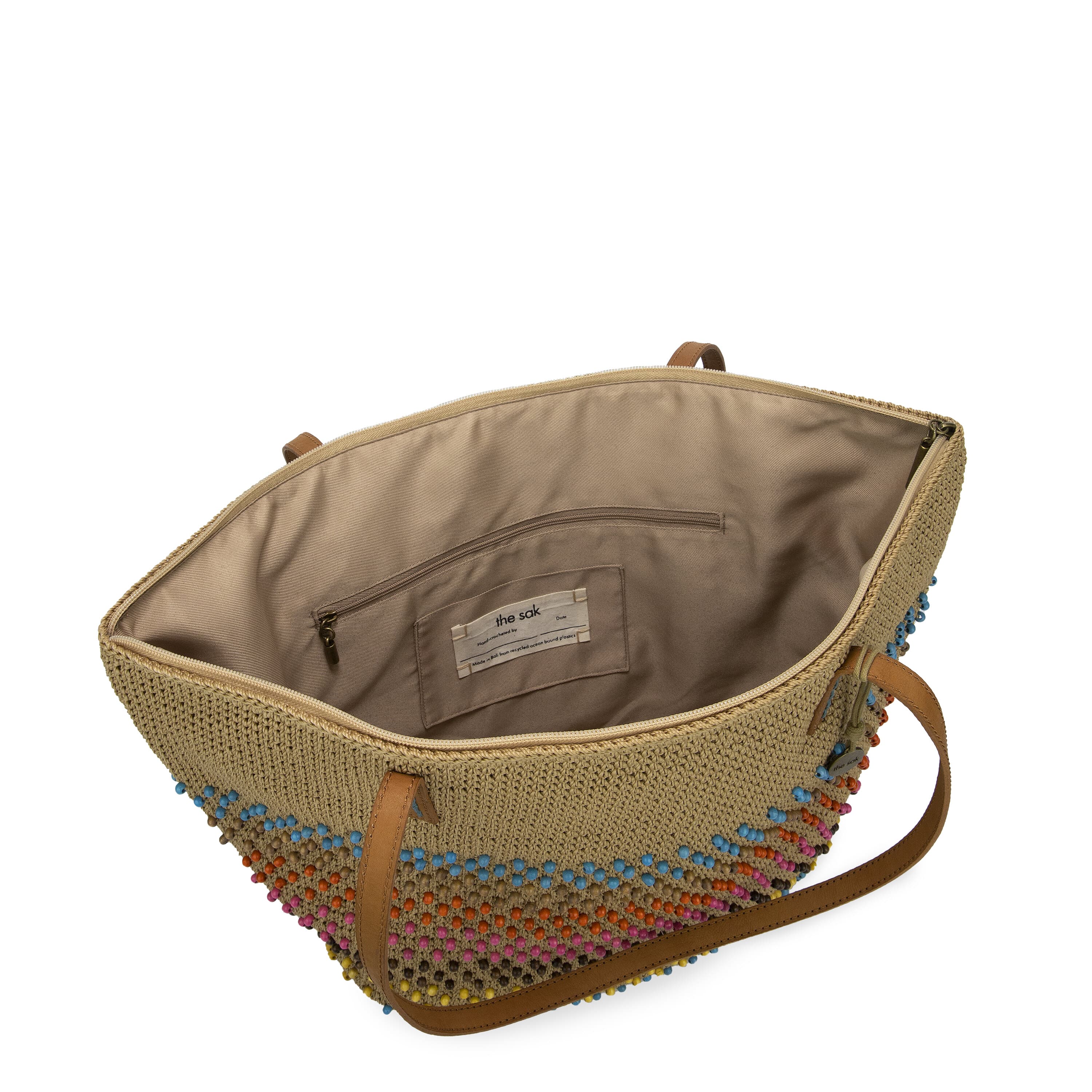 The Sak Faye Large Tote - Hand Crochet - Island Bead