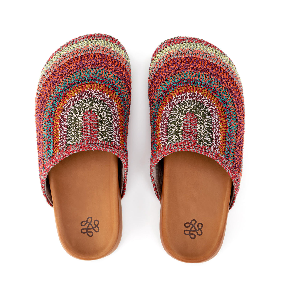 Bolinas Clog in Sunset Stripe Crochet