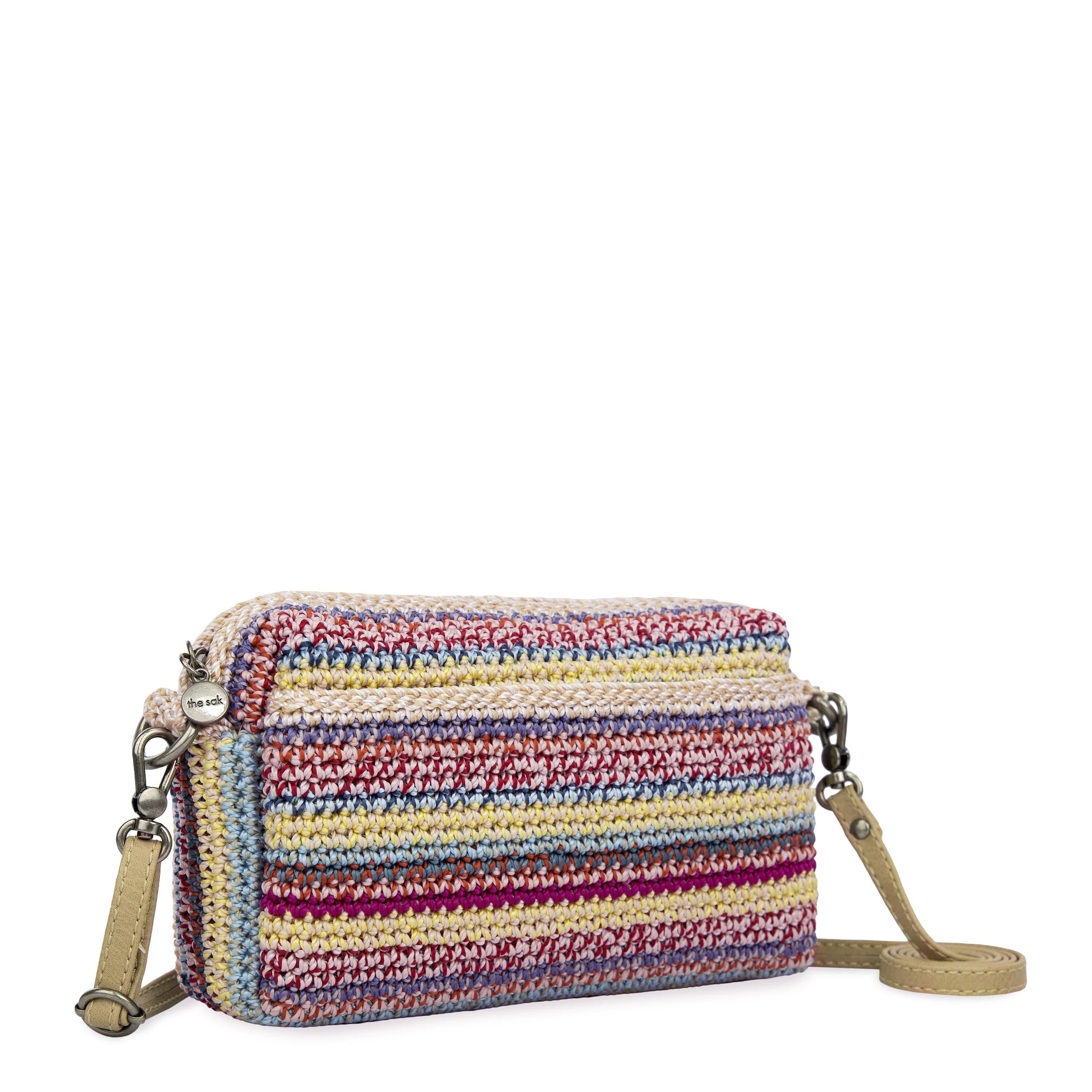 The Sak Cora Smartphone Crossbody - Hand Crochet - Eden Stripe