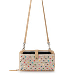 The Sak Iris Large Smartphone Crossbody - |Hand Crochet - Ecru Multi Beads Full|