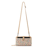 The Sak Iris Large Smartphone Crossbody - |Hand Crochet - Ecru Multi Beads Full|