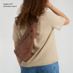 The Sak Geo Sling Backpack - Leather - Teak