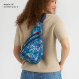 Sakroots Sling Backpack and Smartphone Crossbody Royal Blue Seascape Gift Set - |Royal Blue Seascape|
