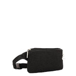 The Sak Caraway Small Belt Bag - Hand Crochet - Black