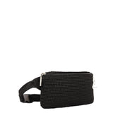 The Sak Caraway Small Belt Bag - Hand Crochet - Black