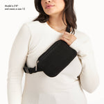 The Sak Caraway Small Belt Bag - Hand Crochet - Black