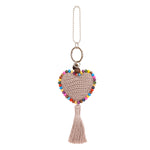 The Sak Yarnicharmz Dangle - Hand Crochet - Fog Heart