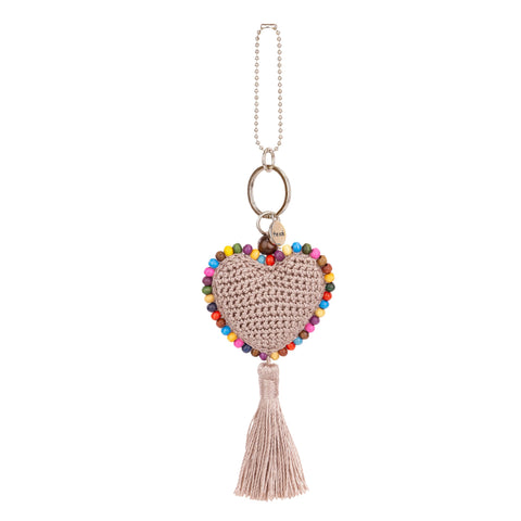 The Sak Yarnicharmz Dangle - Hand Crochet - Fog Heart
