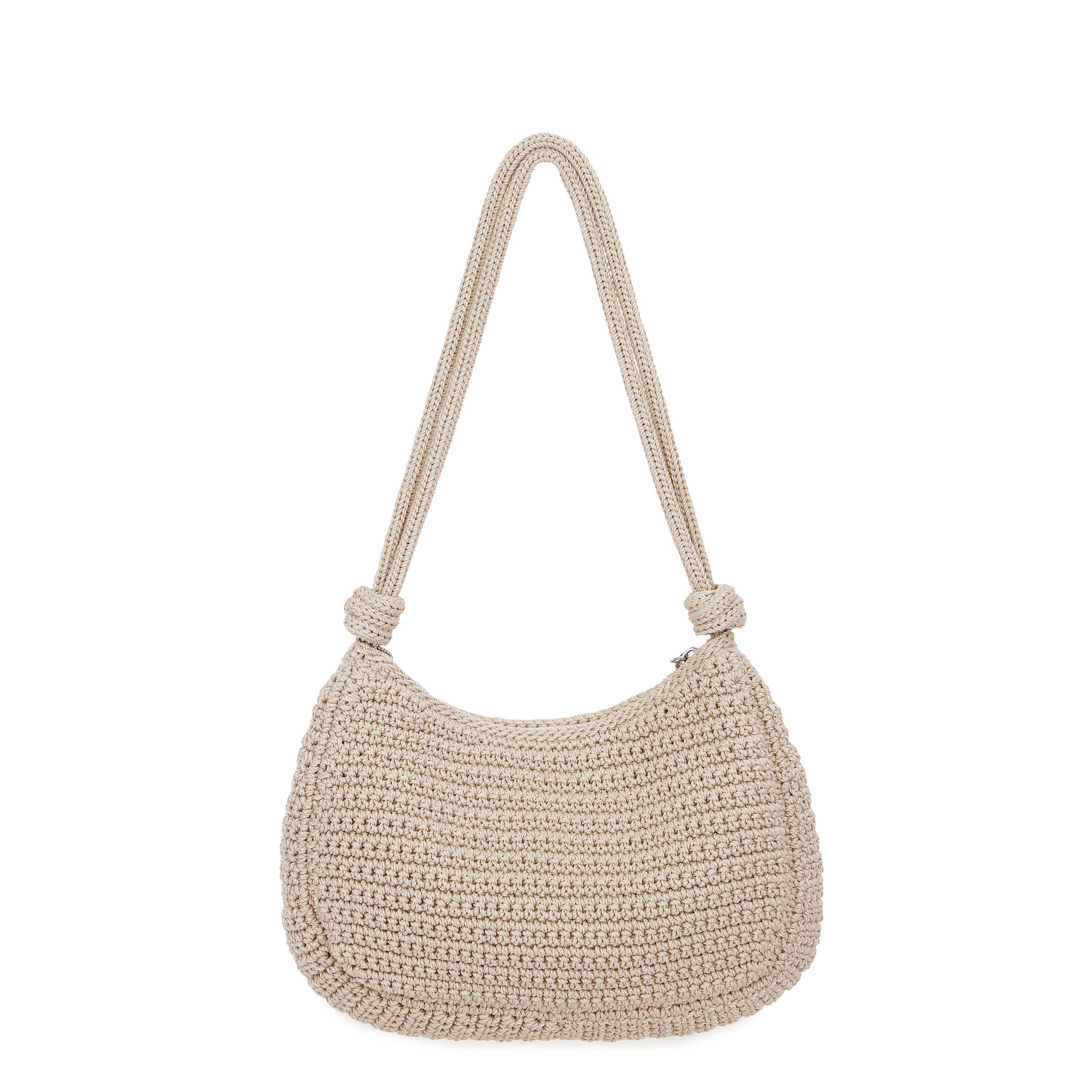The Sak Josie Shoulder Bag - Hand Crochet - Ecru