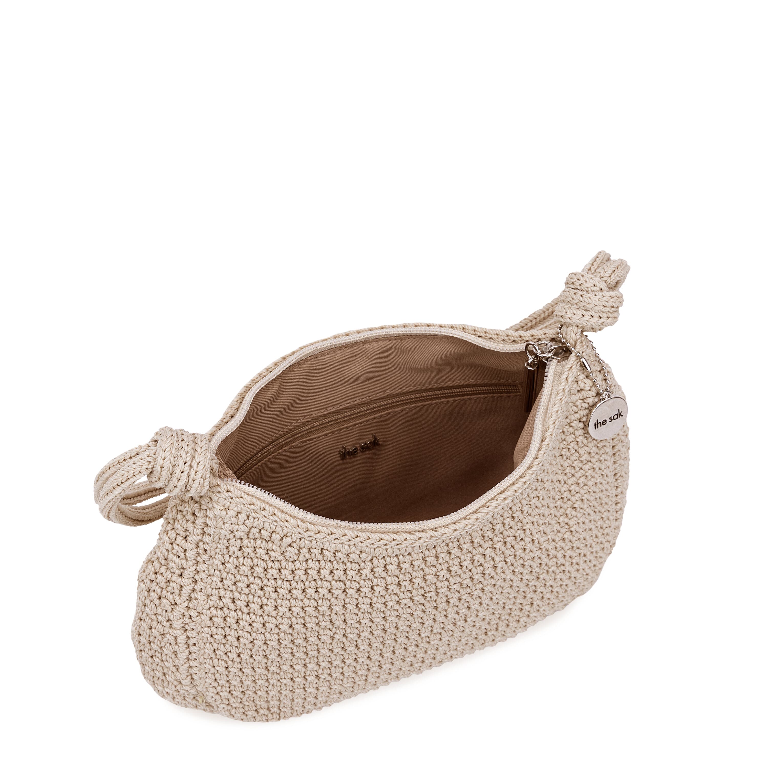 The Sak Josie Shoulder Bag - Hand Crochet - Ecru