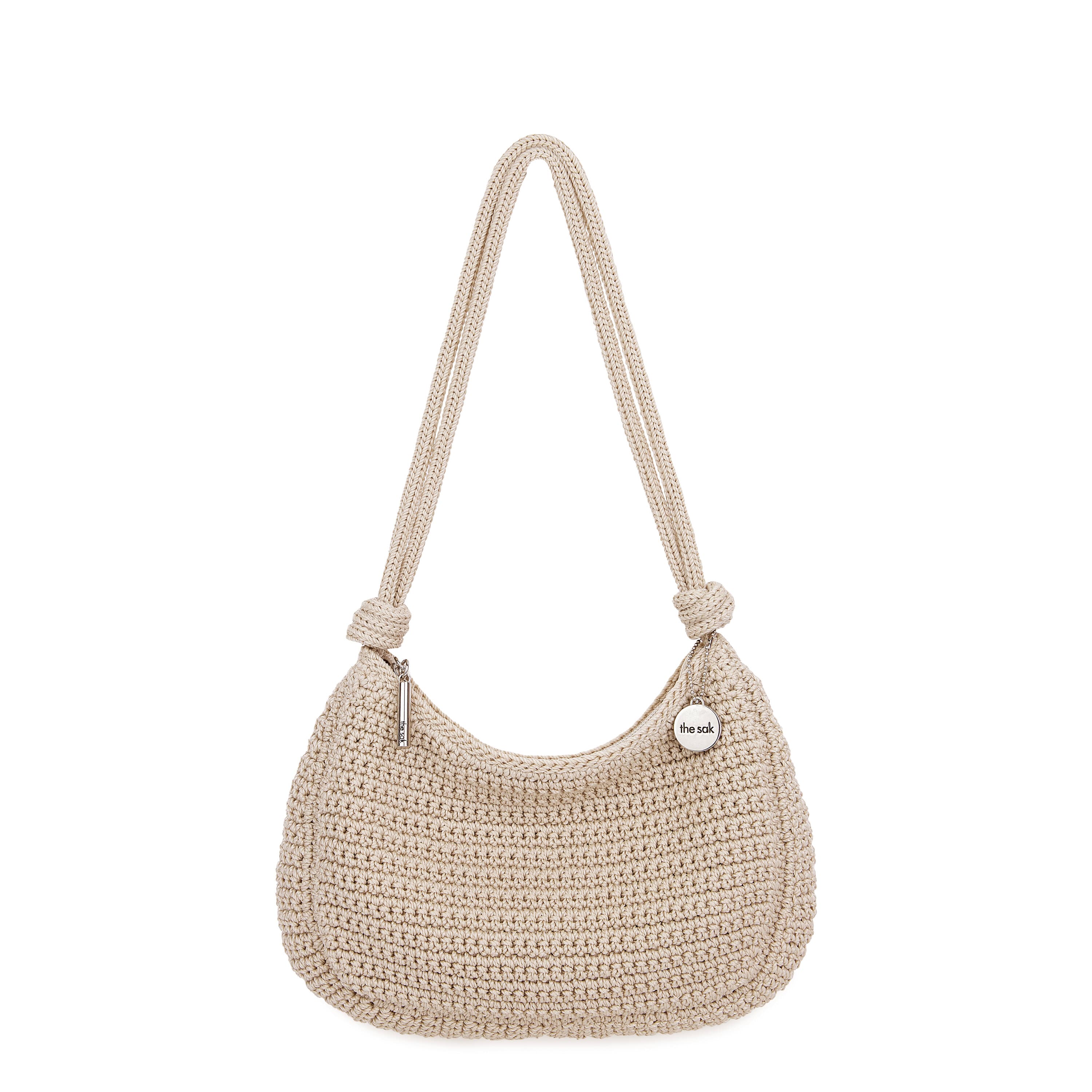 The Sak Josie Shoulder Bag - Hand Crochet - Ecru