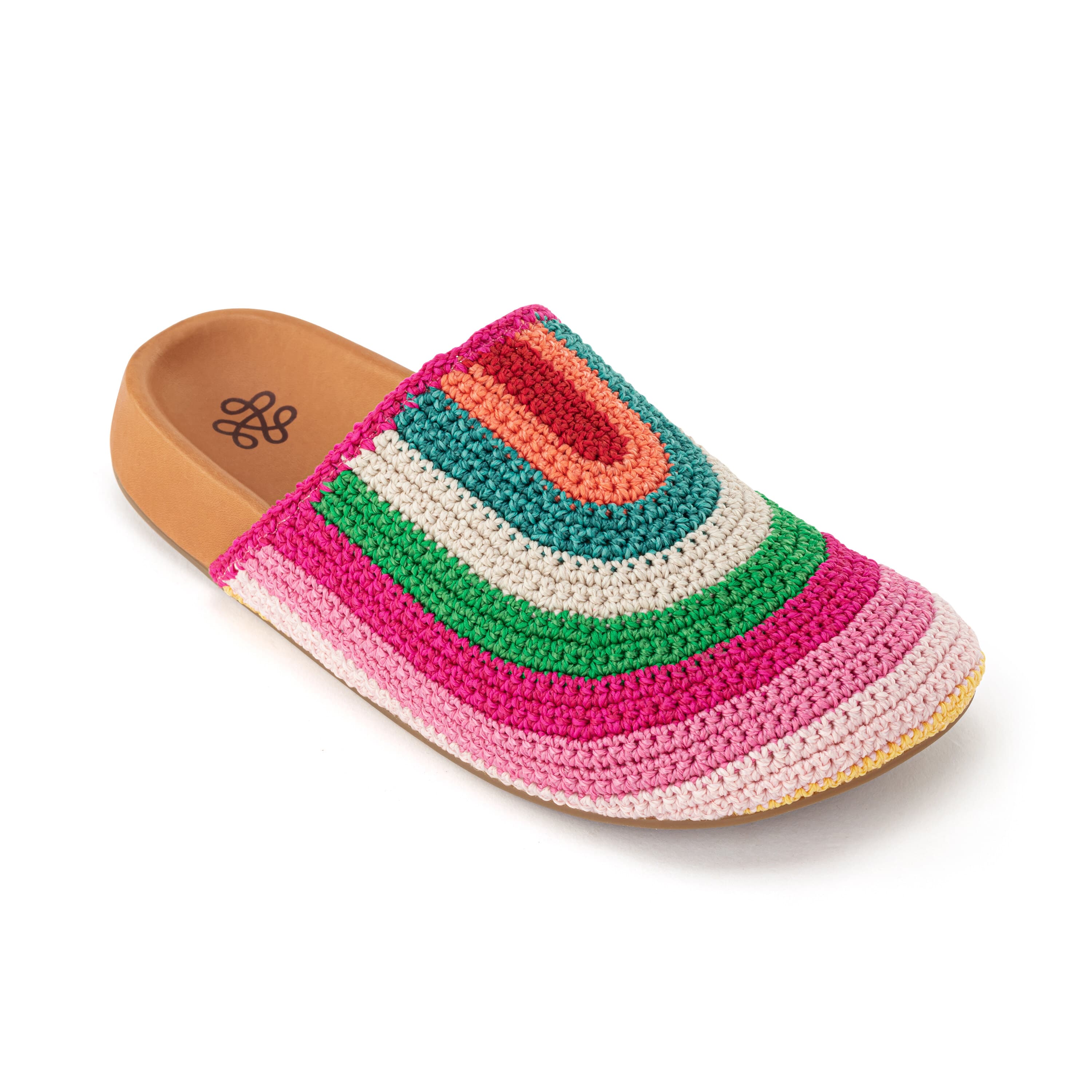 The Sak Bolinas Clog - Hand Crochet - Beach Stripe