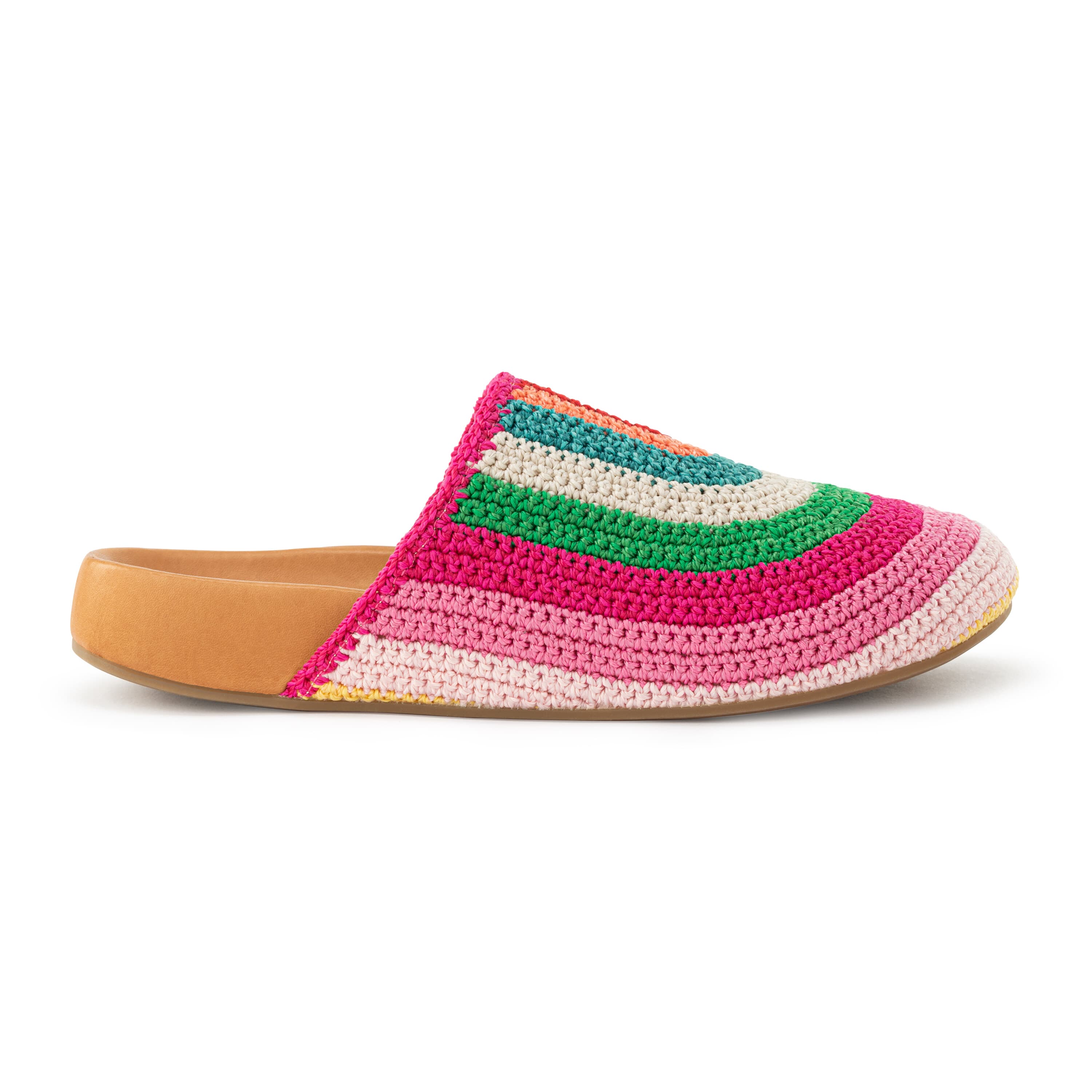The Sak Bolinas Clog - Hand Crochet - Beach Stripe