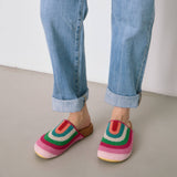 The Sak Bolinas Clog - Hand Crochet - Beach Stripe