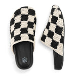 The Sak Bolinas Clog - Hand Crochet - Black Check