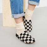 The Sak Bolinas Clog - Hand Crochet - Black Check