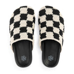 The Sak Bolinas Clog - Hand Crochet - Black Check