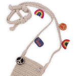 The Sak Josie Mini Crossbody - Hand Crochet - Rainbow Ecru