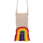 The Sak Josie Mini Crossbody - Hand Crochet - Rainbow Ecru