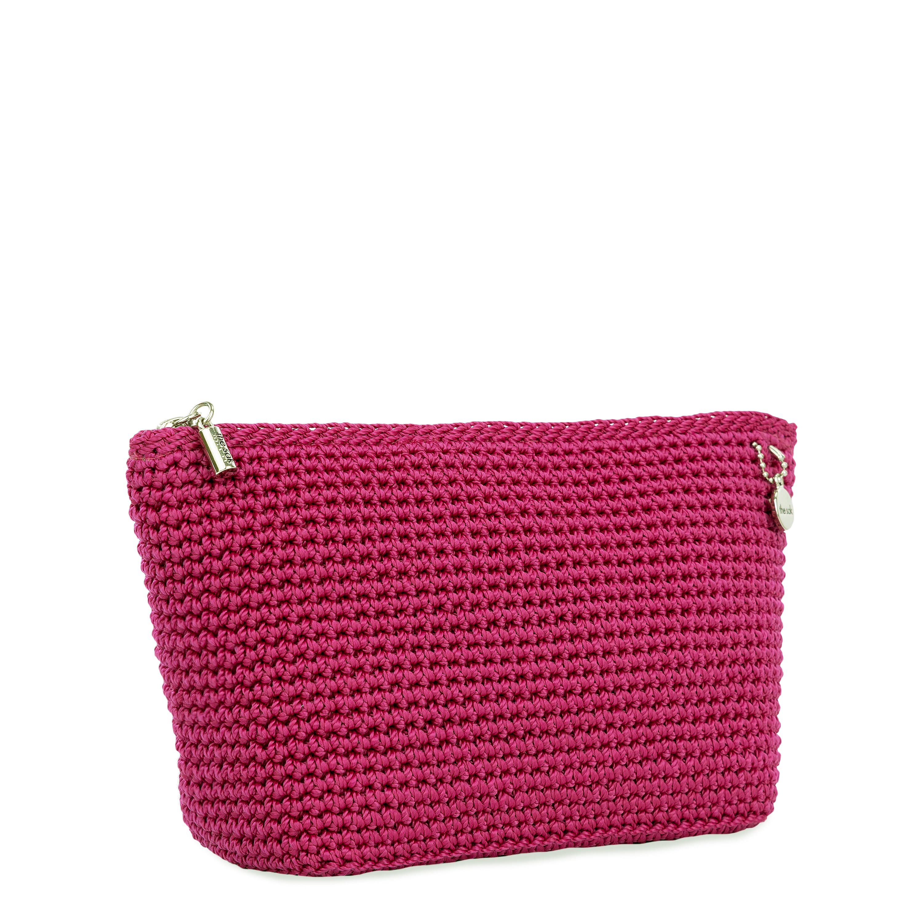 The Sak Essential Pouch - Hand Crochet - Pinkberry